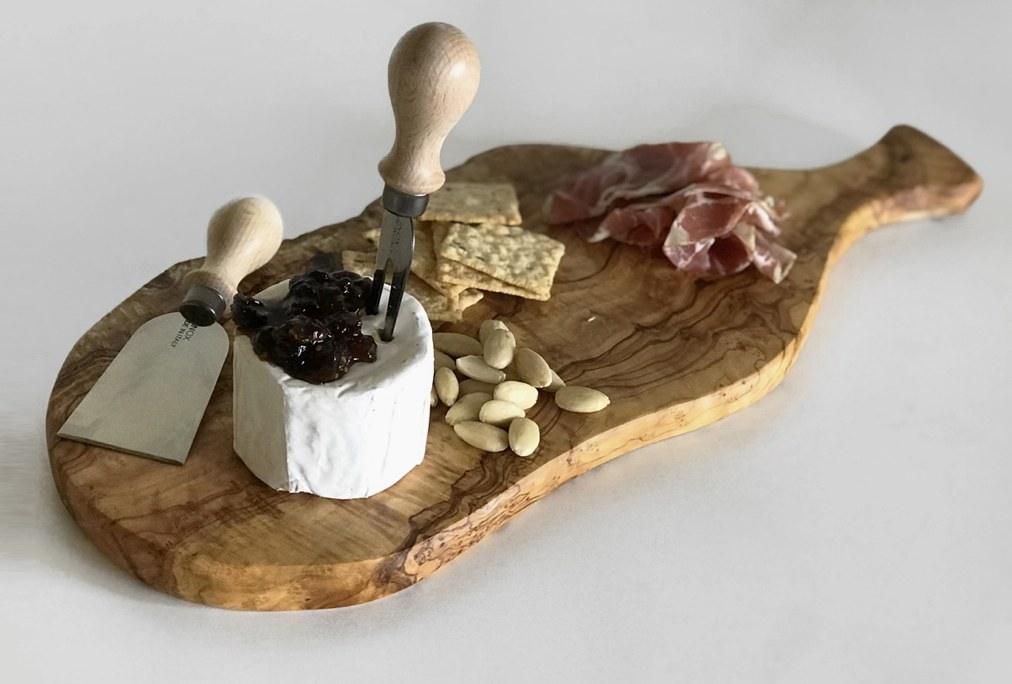 Olive wood cheese board